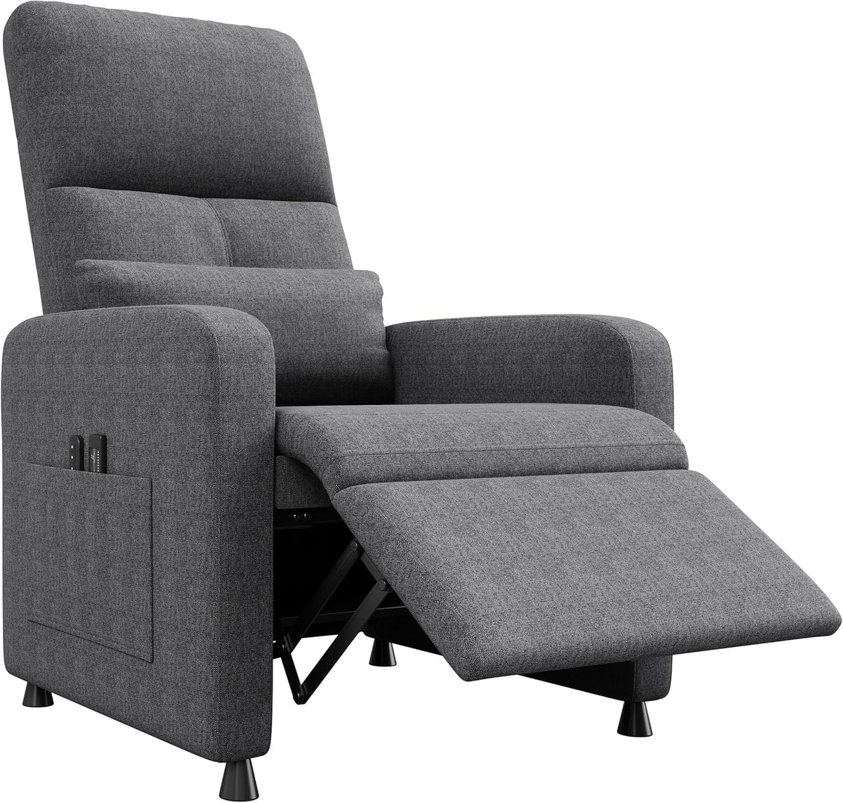 Garvee Power Recliner Chair, Adjustable Electric Recliner Ergonomic Overstuffed Single Sofa, Padded Seat, Side Pockets and USB Port, Home Theater Seating for Living Room
