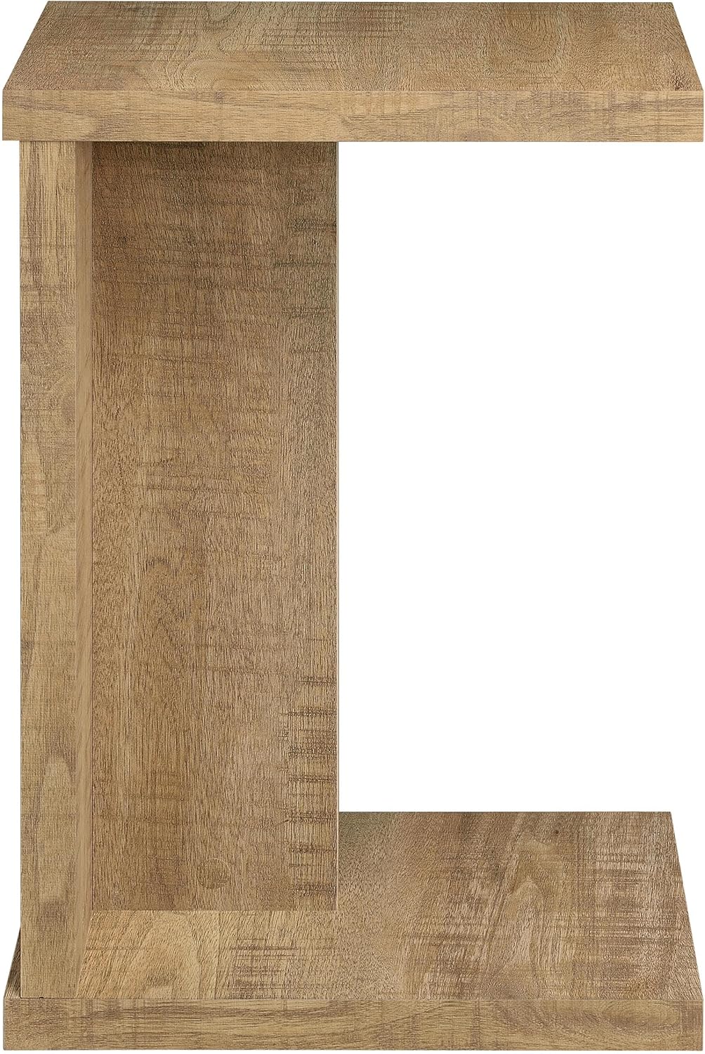 Coaster Home Furnishings - Clower - Wood - C-Shaped Side Table with Rectangular Top, Open Form, and Square Edges - Living Room - Mango - 930277