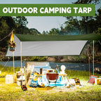 Green/Silver Heavy Duty Waterproof Tarp 10x10FT, 12mil Thick，Multifunctional tarp Whit Tear&Fade Resistant,UV Resistant,with Grommets and Reinforced Edges.