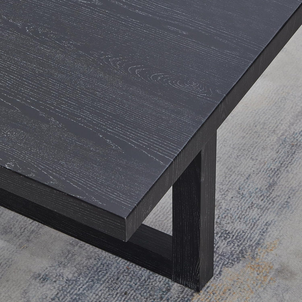 Roundhill Furniture Luno Contemporary End Table, Black