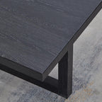 Roundhill Furniture Luno Contemporary End Table, Black