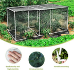72 * 33 * 30 in Detachable Crop Cages for Garden, Plant Protection Tent with Garden Netting for Vegetables Fruits Flowers,Mesh Plant Covers for Outdoors (Black)