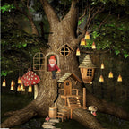 Jetec 2 Pieces Garden Gnome Statue Elf Out The Door Tree Hugger Garden Peeker Yard Art Tree Sculpture Gnome Decoration Outdoor for Patio Yard Lawn Porch Ornament (Classic Style)