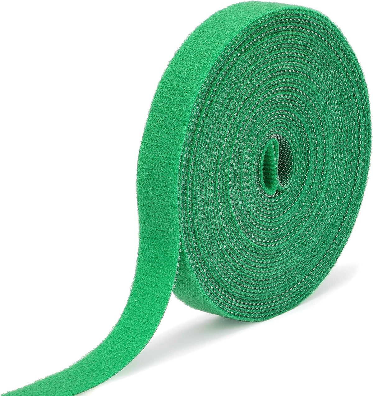 Reusable Plant Ties for Climbing Plants Hook and Loop Green Nylon Plant Straps Tape Double Sided Garden Tie Strap Reusable Adjustable Gentle Support for Vines, Trellis, Tomato (1/2 Inch x 16.4 ft)