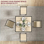 HOMCOM Small Dining Table Set for 2 Compact for Small Spaces, Oak