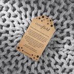 Casafield Round Pouf Ottoman, Light Gray - 20" Diameter x 14.5" High Cotton Knit Foot Stool - Boho Floor Pouffe for Living Room, Bedroom, Home Office