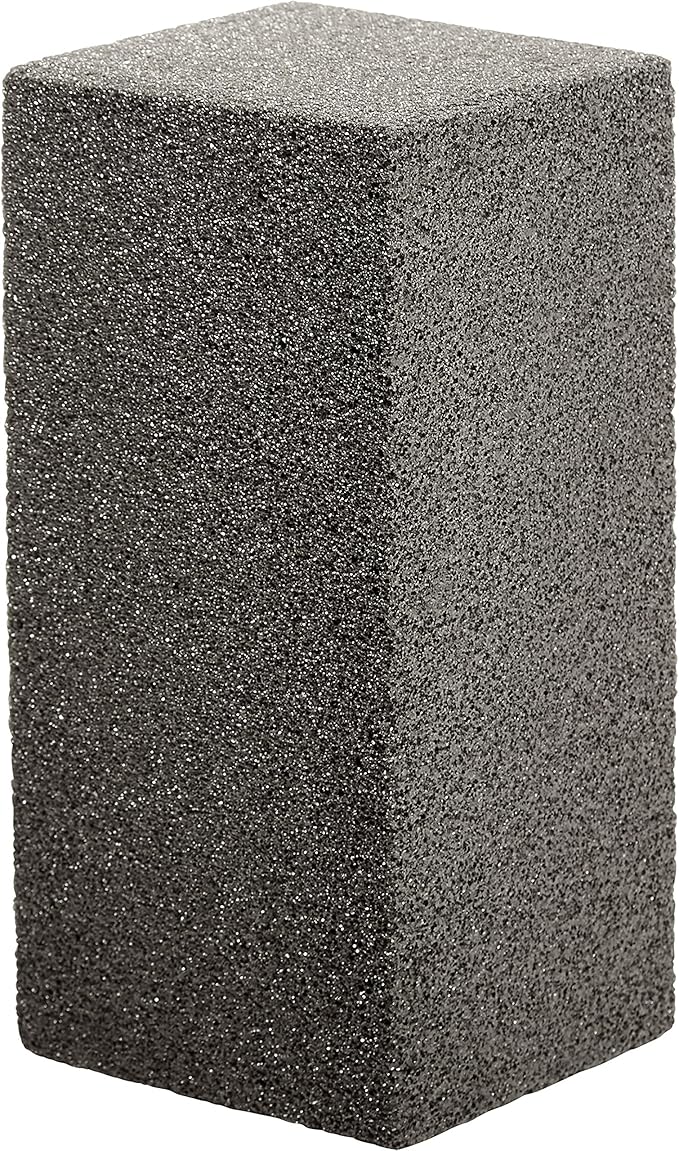 Non-Toxic Restaurant-Grade Grill Cleaning Brick 1 Pk. Reusable Non-Scratch Pumice Stone Bricks for Smokers, Flat Top Grills BBQ Grates Flattops and Cast Iron. Best Griddle Cleaner Tool Block.
