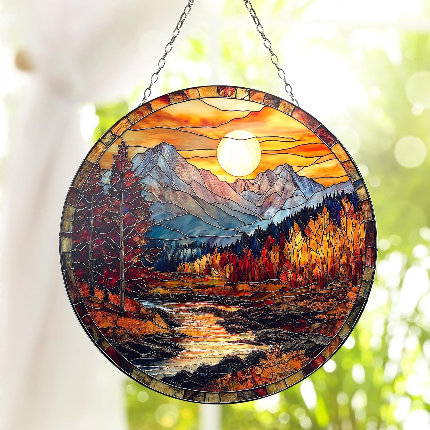 Sunshine Suncatcher Ornament Gift Suncatchers Indoor Window Suncatchers for Windows Hanging Garden Window Decor Outdoor Suncatcher Holiday Custom Gifts