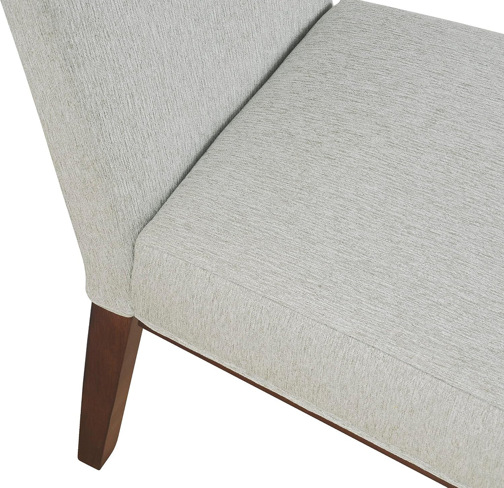 HomePop Kolbe Upholstered Dining Chair - Sustainable Gray Woven, 19.5" Seat Height, Ideal for 29-31 Inch Tables (Single Pack)