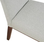 HomePop Kolbe Upholstered Dining Chair - Sustainable Gray Woven, 19.5" Seat Height, Ideal for 29-31 Inch Tables (Single Pack)