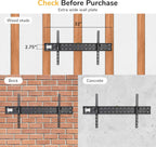 Mount-It! UL Certified Tilting TV Wall Mount for Most 43-90 Inch Flat Screen TVs, Heavy Duty Wall Mount TV Bracket Max VESA 800x400, Holds up to 110 lb, Tilting Display Bracket Fits 70, 80, 90 inch