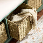 SAFAVIEH Furniture - Lonan Storage Bench - Dusty Green - Solid Wood - Farmhouse Lift-Top Design - Ideal for Entryway, Living Room, Hallway, 18" Seat Height (AMH5733J)