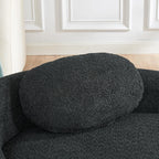Full Foam Chaise Lounge Chair Indoor, Boucle Upholstered Chaise Lounge Sofa Bed, Right Facing Leisure Cloud Recliner Couches Sleeper Daybed for Living Room
