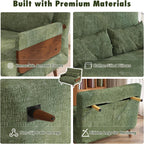 JASIWAY 28" Convertible Sleeper Sofa Chair for Adults, Chenille Futon Chair