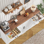 BOTLOG 71” Large Kitchen Buffet Cabinet with Adjustable Shelves