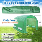 Strong Camel Greenhouse Replacement Covering for Outdoor Larger Hot Garden House , Support Arch Frame Climbing Plants/Flowers/Vegetables (10' X7'X6', Cover)