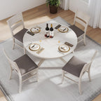 Peatuk Solid Wood Dining Chair Set of 2, Part of Dining Table Set, Mix and Match Table, Chair Sold Separately for Dining Room, Kitchen, Grey