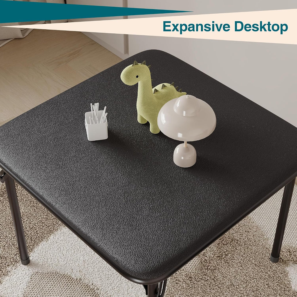 CABIHOME Kids Folding Table & Chair Set 3pc PU Padded Cushion No Tools Needed Toddler