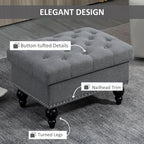 Living Room Ottoman with Storage