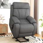 Power Lift Recliner Chair for Elderly with Remote Control - Heavy Duty 330 lbs Snowflake Velvet Fabric, Compact Electric Lift Chair for Seniors Small Spaces Living Room Bedroom