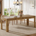 Tribesigns Dining Table for 6-8, 78.7-Inch Long Rectangle Kitchen Table, Modern Kitchen Dining Room Furniture, (78.74" L x 27.56" W), Brown