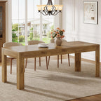 Tribesigns Dining Table for 6-8, 78.7-Inch Long Rectangle Kitchen Table, Modern Kitchen Dining Room Furniture, (78.74" L x 27.56" W), Brown