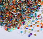 10000 pcs/Pack Wedding Table Scatter Confetti Crystals Acrylic Diamonds Vase Fillers 4.5 mm Rhinestones for Wedding, Bridal Shower, Vase Beads Decorations (Multi-Colored)