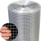 Hardware Cloth 1/2 Inch 48in X 100ft- Hot Dip Galvanized After Welding Wire Mesh Roll, 19 Gauge Chicken Wire Fencing for Garden Fencing Chicken Coop Wall Decoration Tree Guard Hardware Mesh