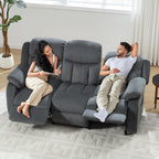 Jocisland 78" Power Reclining Sofa, Electric Recliner Couch, Dark Gray | 160° Power Reclining Sofa, Dual Wingback Design, Side Storage Pockets, Plush Fabric Upholstery