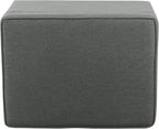 HomePop 24" Storage Ottoman - Gray