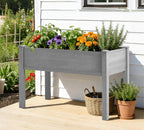 Raised Garden Bed with Legs, 48×24×30 Cedar Wood Elevated Planter Box