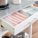 Linon Kitchen Island, White, 22.88 x 15.75 x 33.88