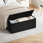 Hzuaneri 47" Rustic Storage Chest and Bench | 59 Gal | 330lb Seat