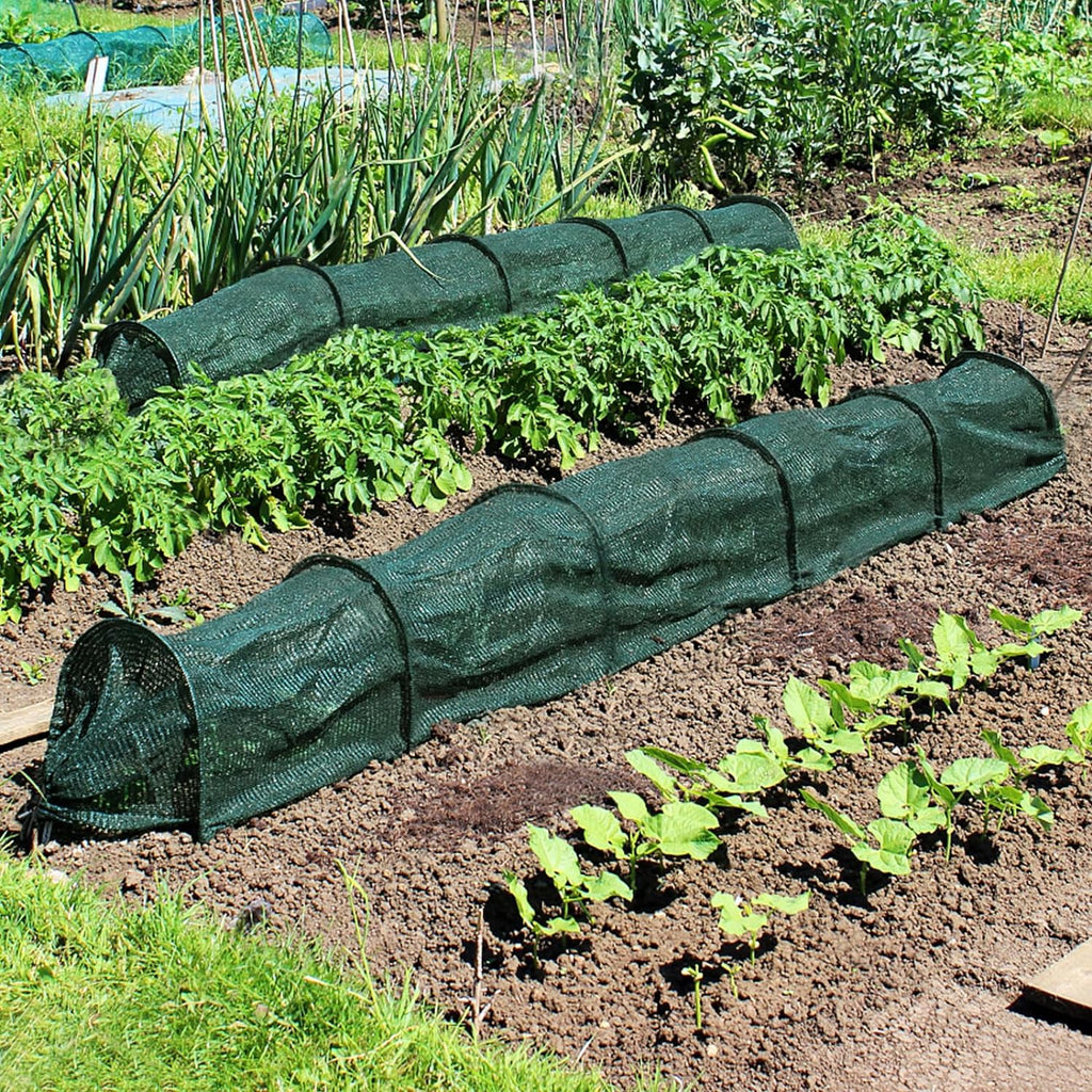 2 in 1 Portable Greenhouse Protection from Sun Heat,Garden Tunnel Shade Net Cover with Quick-Release Technology,Row Covers for Vegetables Plant Cover from Sun (Pack 1)