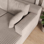 124 Inch Oversized Sectional Sofa Cloud Couch for Living Room - Symmetrical U Shaped Modular Couches Set with Double Chaise, No Assembly Floor Compression Sofa & Couch