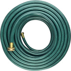 PVC Garden Hose 1/2 Inch Green Heavy Duty Water Hose with Solid Brass Fittings,No Leaking, Flexible,for outdoors,Lawns,Patio (100 FT, Green, Brass Fittings)