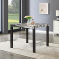 Roundhill Furniture Cavira Modern Faux Marble Counter Height Dining Table
