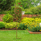 Sunnydaze Twirling Twigs Large Wind Spinners Outdoor for Garden - Spinner Yard Art with 2-Point Step-in Stake - 48" H