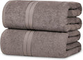 Casa Lino Bath Sheets Set Extra Large - 100% Cotton Extra Large Bath Towels - Highly Absorbent & Quick Dry Oversized Towels for Adults - 60" x 30" - Pack of 2 - (Brown)