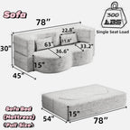 Black Modern Sleeper Sofa - Foam Filled & Assembly Free