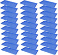SUNPACK 10" x 20" Heavy Duty Shallow Plastic Seed Starting Tray, Blue, 1" (Pack of 30) - Lined with Drainage Holes for Excess Water and Aeration, Ideal for Greenhouses or Indoor Gardening