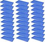 SUNPACK 10" x 20" Heavy Duty Shallow Plastic Seed Starting Tray, Blue, 1" (Pack of 30) - Lined with Drainage Holes for Excess Water and Aeration, Ideal for Greenhouses or Indoor Gardening