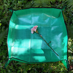 RESTCLOUD Indoor Plant Repotting Mat Potting Tray, Poo Poo Platter for Butterfly Cage, 19.6 x 19.6 Inches, Green, Set of 2