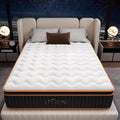 Twin Mattress 12 Inch, Hybrid Mattress Twin Size Bed in a Box, Memory Foam and Individual Pocket Springs, Edge Support, Motion Isolation & Pressure Relief, Medium Firm, 365-Night Trial