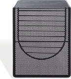 SAFAVIEH Couture Collection - Viktoria Black Metal Accent Table, Sculptural Modern Side Table, Geometric Cutout Design, Fully Assembled (SFV6808A)