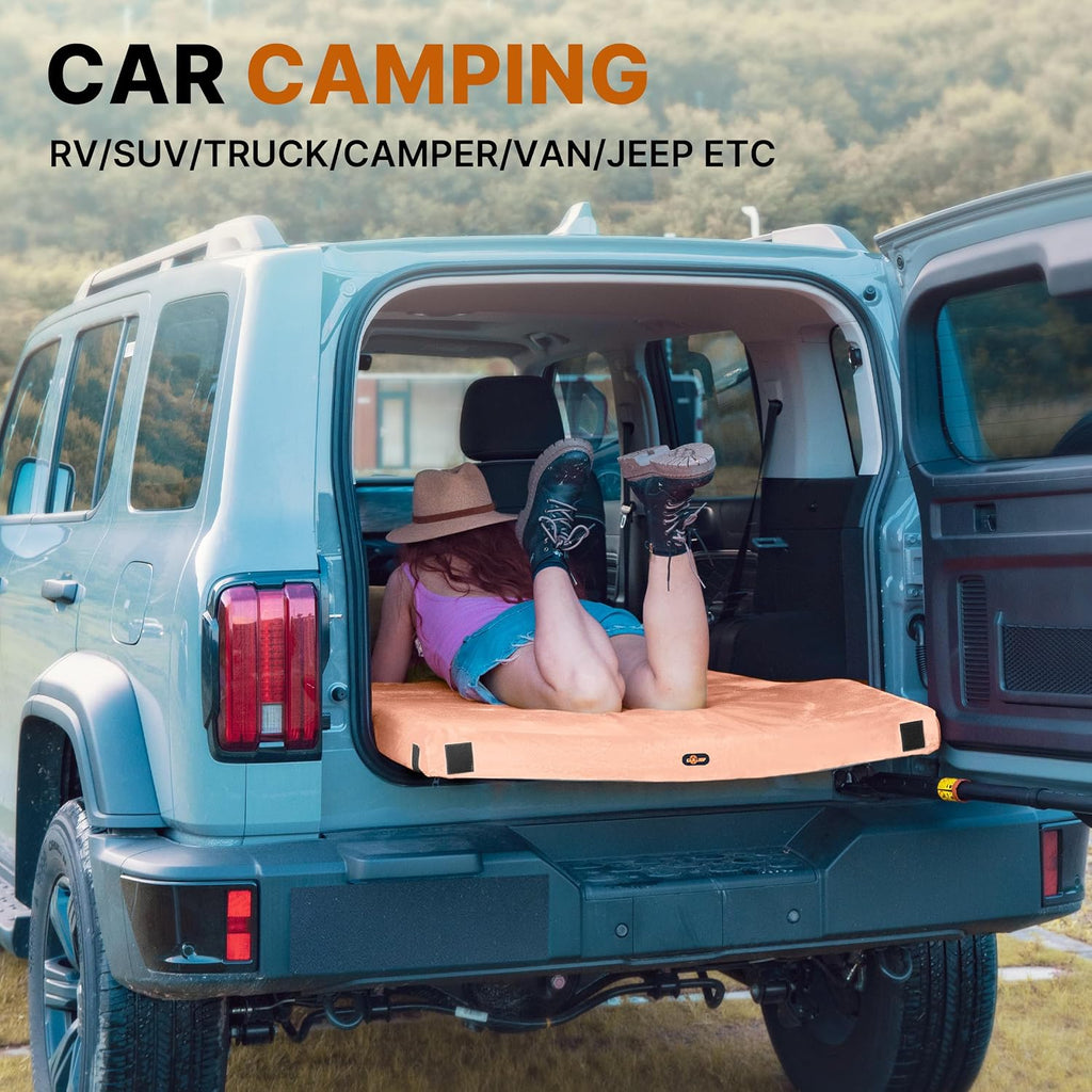 GAIALOOP Memory Foam Glamping Roll Up Futon Mattress, Japanese Floor Bed Camping Mattress Sleeping Mat for Indoor and Outdoor