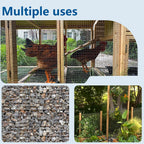 Hardware Cloth 1/4 inch Chicken Wire Fencing Double Hot-Dipped Galvanized After Welding Wire Fence，Duty Rust Proof Fencing for Gardens, Poultry Animal Netting Cage Screen (1/4inch 8in x 25ft)