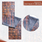 Maison d' Hermine Table Runner 100% Cotton Double Layer Table Runners 108 inches Long for Thanksgiving Christmas Decorations Home Kitchen Dining Party Wedding (Imperfection, 14.5" x 108")