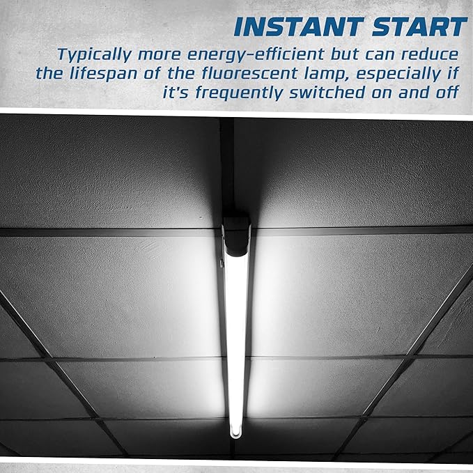 OHLECTRIC Replacement for Keystone KTEB-240-1-TP-PIC 2 Lamp T12 Electronic Fluorescent Ballast | 120V Input with Instant Start Operation | 0.85 Ballast Factor, UL-Approved