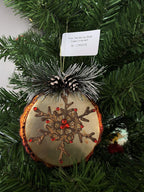 Glass Blown Ornaments for Christmas Tree Pine Tree Stump
